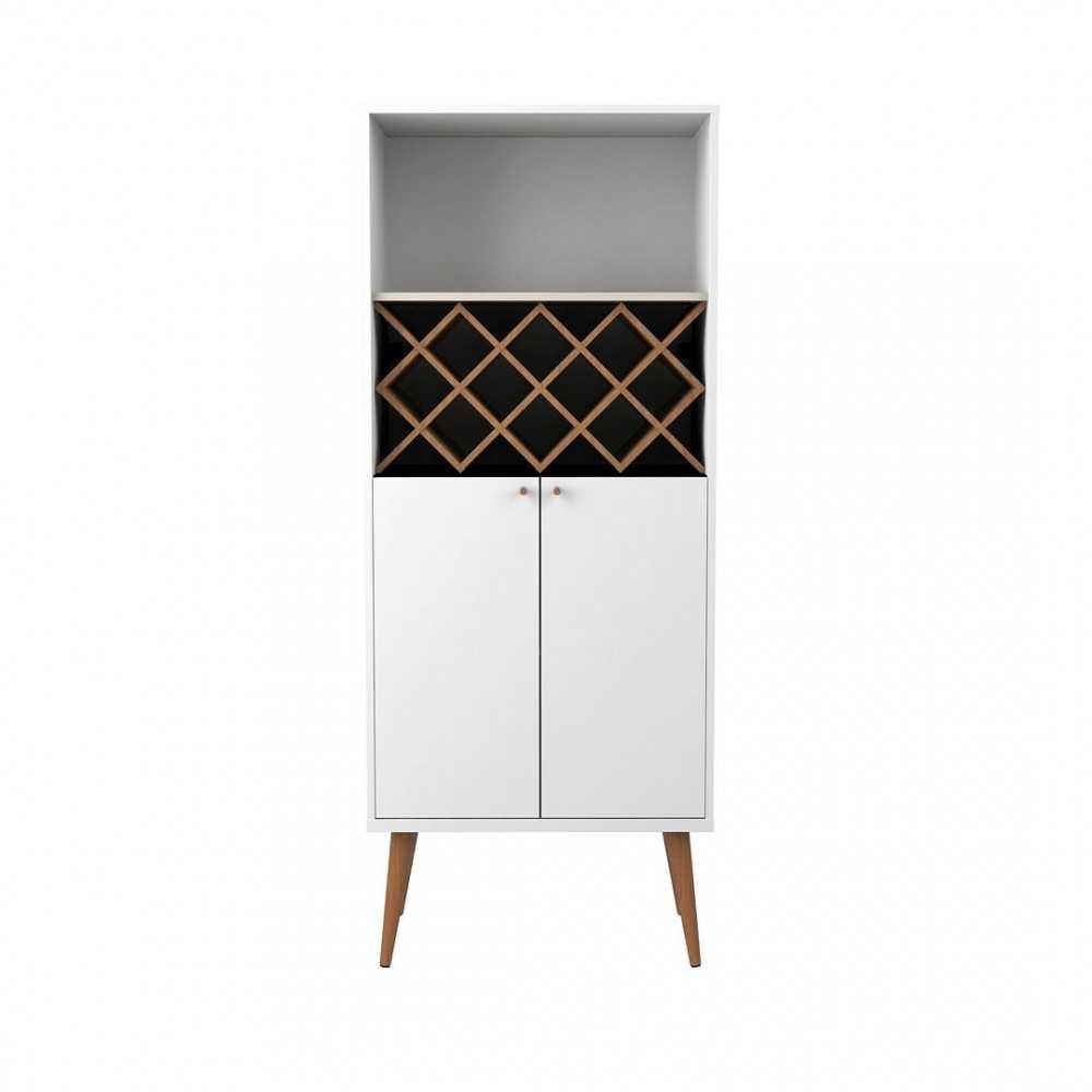 Utopia China Cabinet in White Gloss and Maple Cream Utopia China Cabinet in White Gloss and Maple Cream