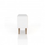 Liberty TV Stand 42.52 in White and Rustic Brown