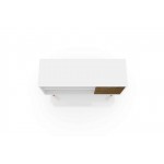 Liberty TV Stand 42.52 in White and Rustic Brown