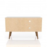 Liberty TV Stand 42.52 in White and Rustic Brown