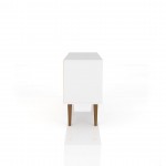 Liberty TV Stand 42.52 in White and Aqua Blue