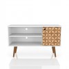Liberty TV Stand 42.52 in White and 3D