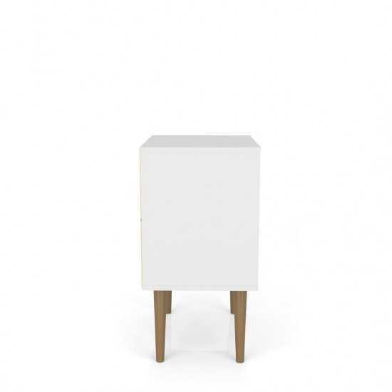Liberty Nightstand 1.0 in White and 3D Brown Prints