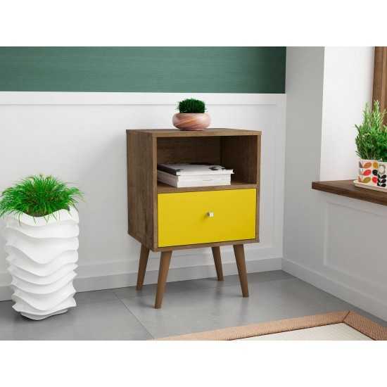 Liberty Nightstand 1.0 in Rustic Brown and Yellow