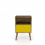 Liberty Nightstand 1.0 in Rustic Brown and Yellow