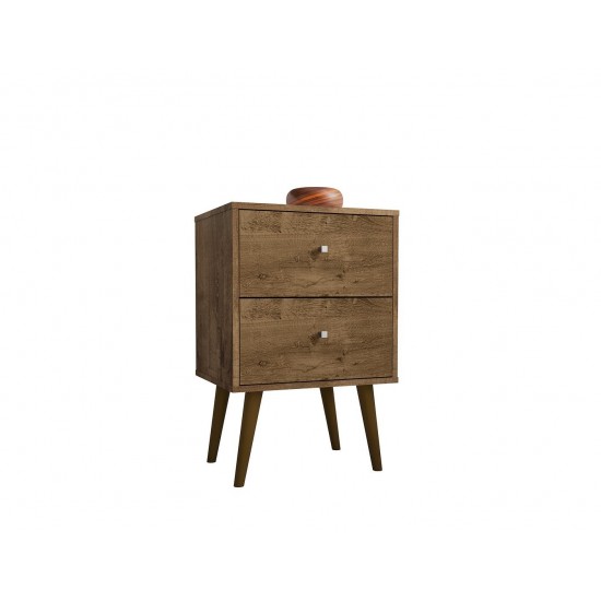 Liberty Nightstand 2.0 in Rustic Brown