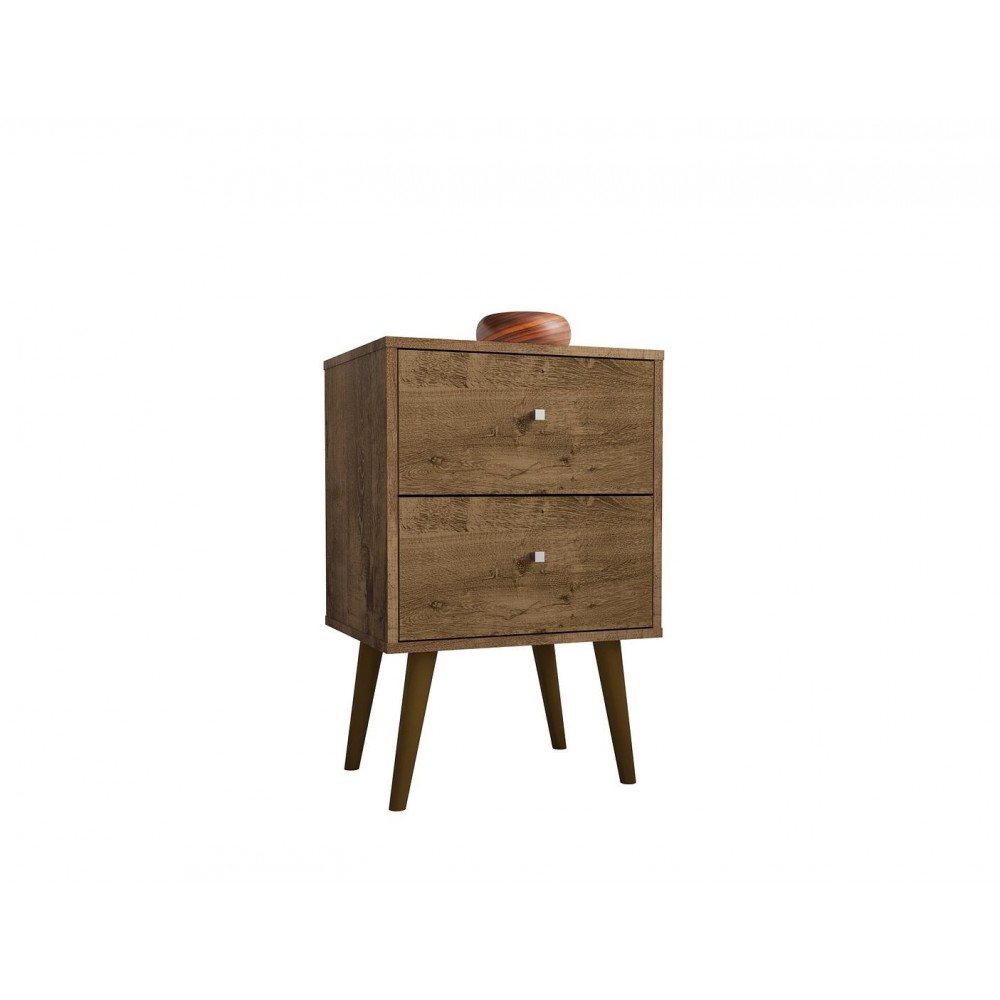 Liberty Nightstand 2.0 in Rustic Brown