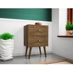 Liberty Nightstand 2.0 in Rustic Brown