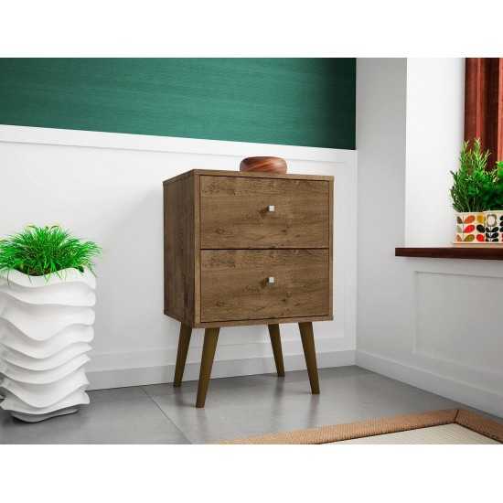 Liberty Nightstand 2.0 in Rustic Brown