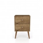 Liberty Nightstand 2.0 in Rustic Brown