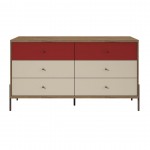Joy 59" Double Dresser in Red
