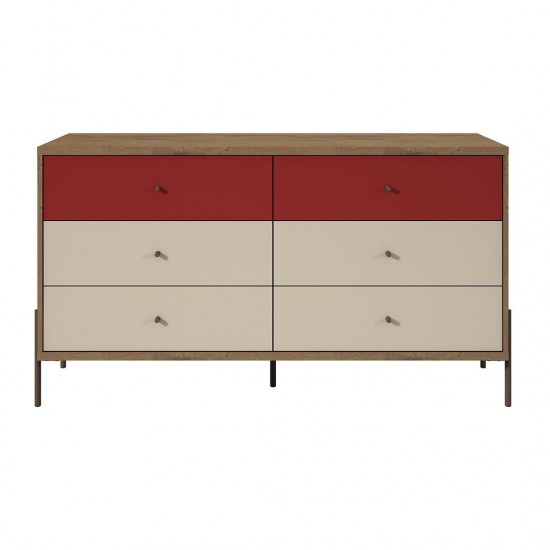 Joy 59" Double Dresser in Red