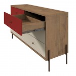 Joy 59" Double Dresser in Red