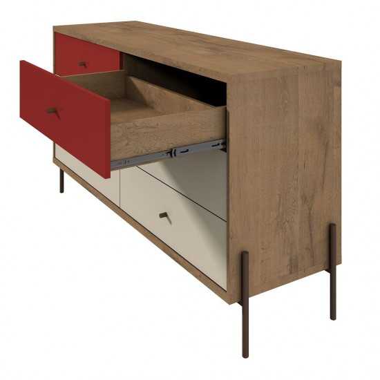 Joy 59" Double Dresser in Red