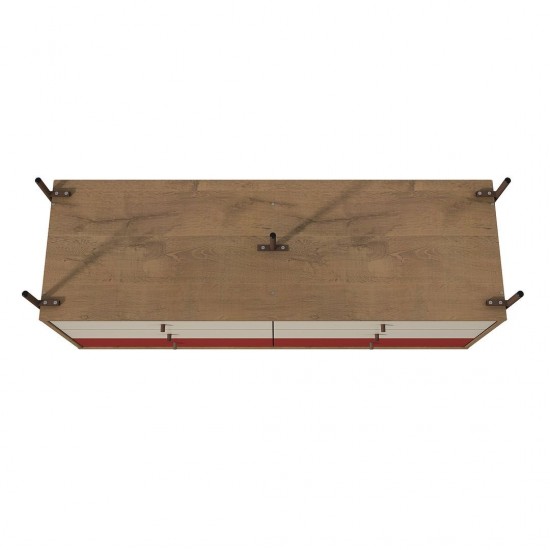 Joy 59" Double Dresser in Red