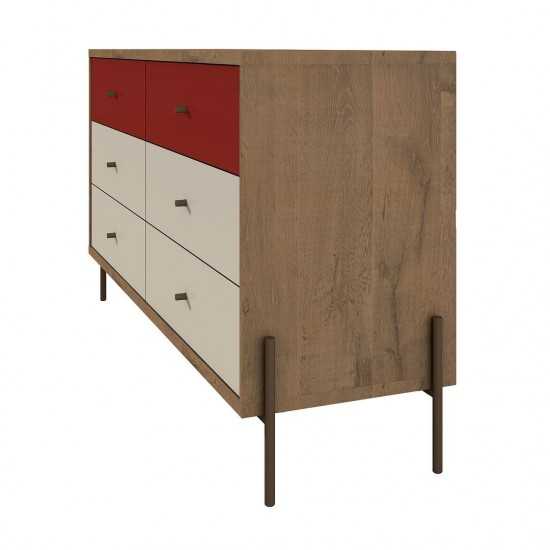 Joy 59" Double Dresser in Red