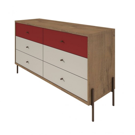 Joy 59" Double Dresser in Red