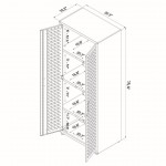 Fortress 74.8" Tall Garage Cabinet