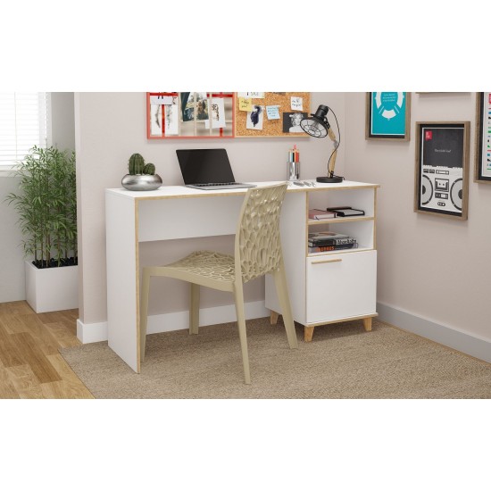 Minetta Office Desk in White