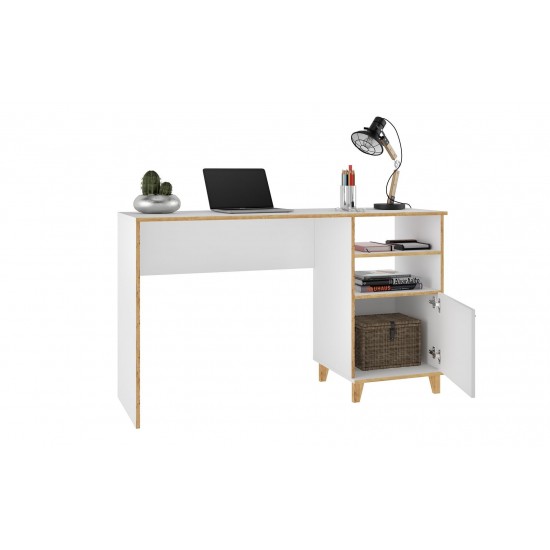 Minetta Office Desk in White