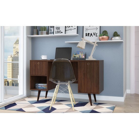 Edgar Office Desk in Dark Brown