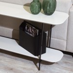 Celine Side Table Console in Off White