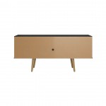 Theodore 53.14 TV Stand in Black and Cinnamon Light Brown