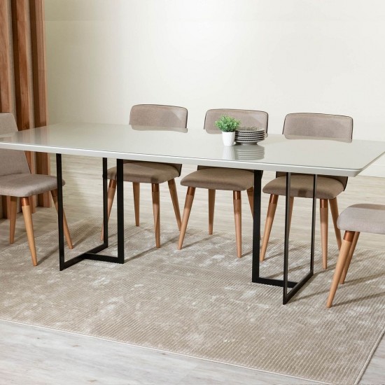 Celine 86.22 Dining Table in Off White