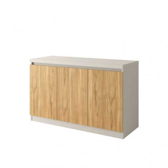 Viennese 46.81 Buffet Stand in Off White and Cinnamon Light Brown