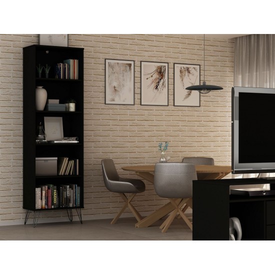 Rockefeller 3-Piece Bookcases in Black