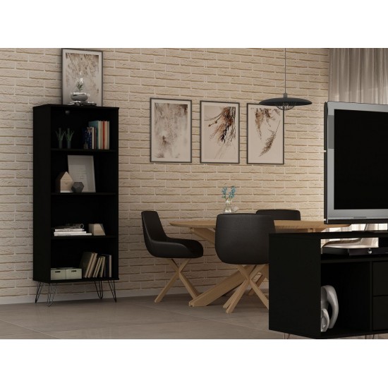 Rockefeller 3-Piece Bookcases in Black