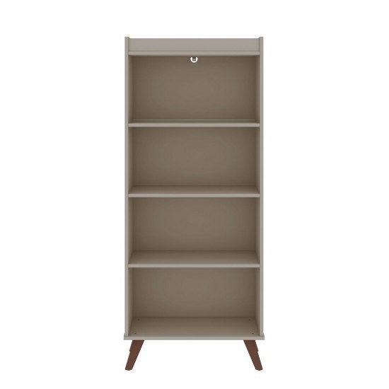 Hampton 4-Tier Bookcase in Off White