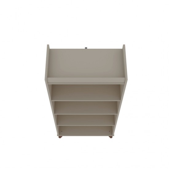 Hampton 4-Tier Bookcase in Off White
