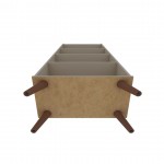 Hampton 4-Tier Bookcase in Off White