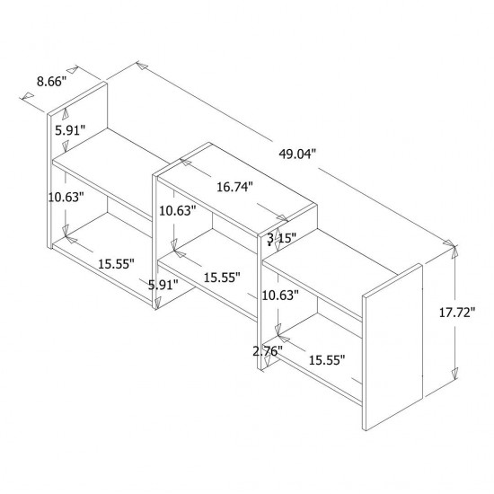 Hampton Wall Décor Shelves in White