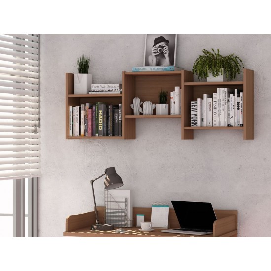 Hampton Wall Décor Shelves in Maple Cream