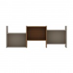 Hampton Wall Décor Shelves in Off White and Maple Cream