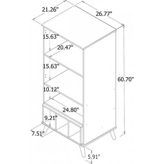 Hampton 26.77 Display Cabinet in Black