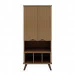 Hampton 26.77 Display Cabinet in Maple Cream