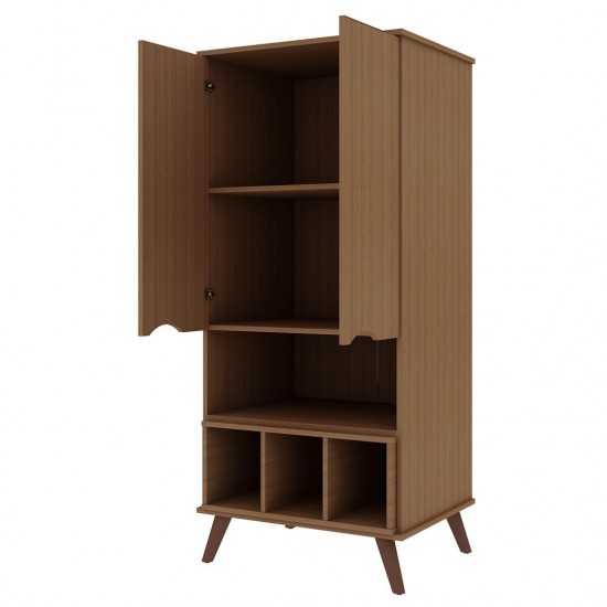 Hampton 26.77 Display Cabinet in Maple Cream