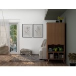 Hampton 26.77 Display Cabinet in Maple Cream