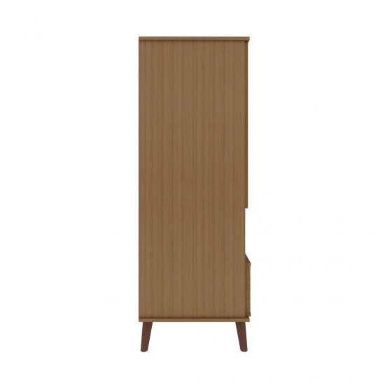 Hampton 26.77 Display Cabinet in Maple Cream