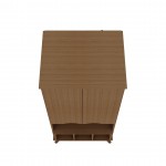 Hampton 26.77 Display Cabinet in Maple Cream
