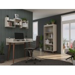 Hampton 3- Piece Home Basic Office Set in Off White