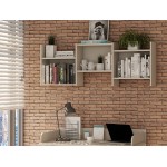 Hampton 3- Piece Home Basic Office Set in Off White