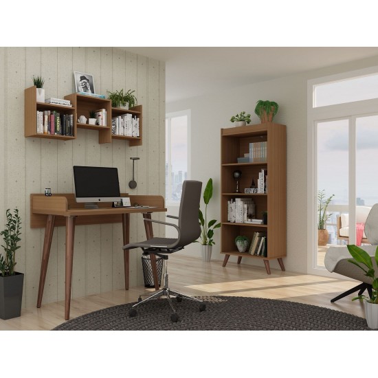 Hampton 3- Piece Home Basic Office Set in Maple Cream