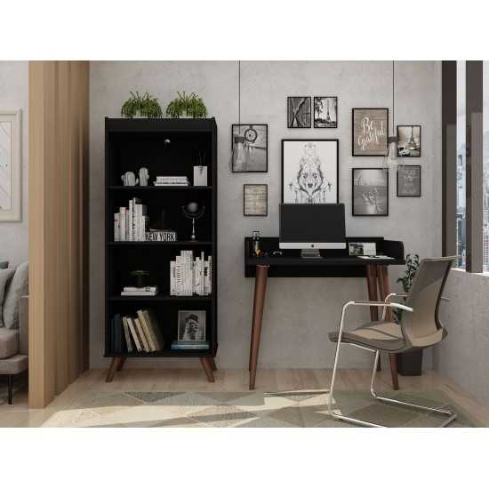 Hampton 2- Piece Home Basic Office Set in Black