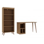 Hampton 2- Piece Home Extra Storage Office Set in Maple Cream