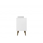 Liberty 31.49 Bathroom Vanity Sink in White and Aqua Blue