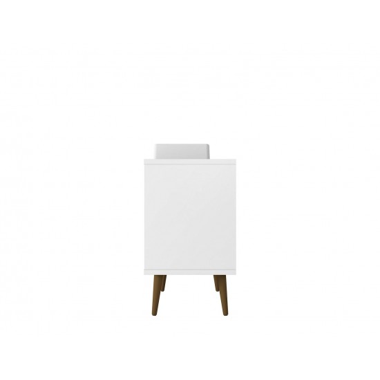 Liberty 31.49 Bathroom Vanity Sink in White and Aqua Blue
